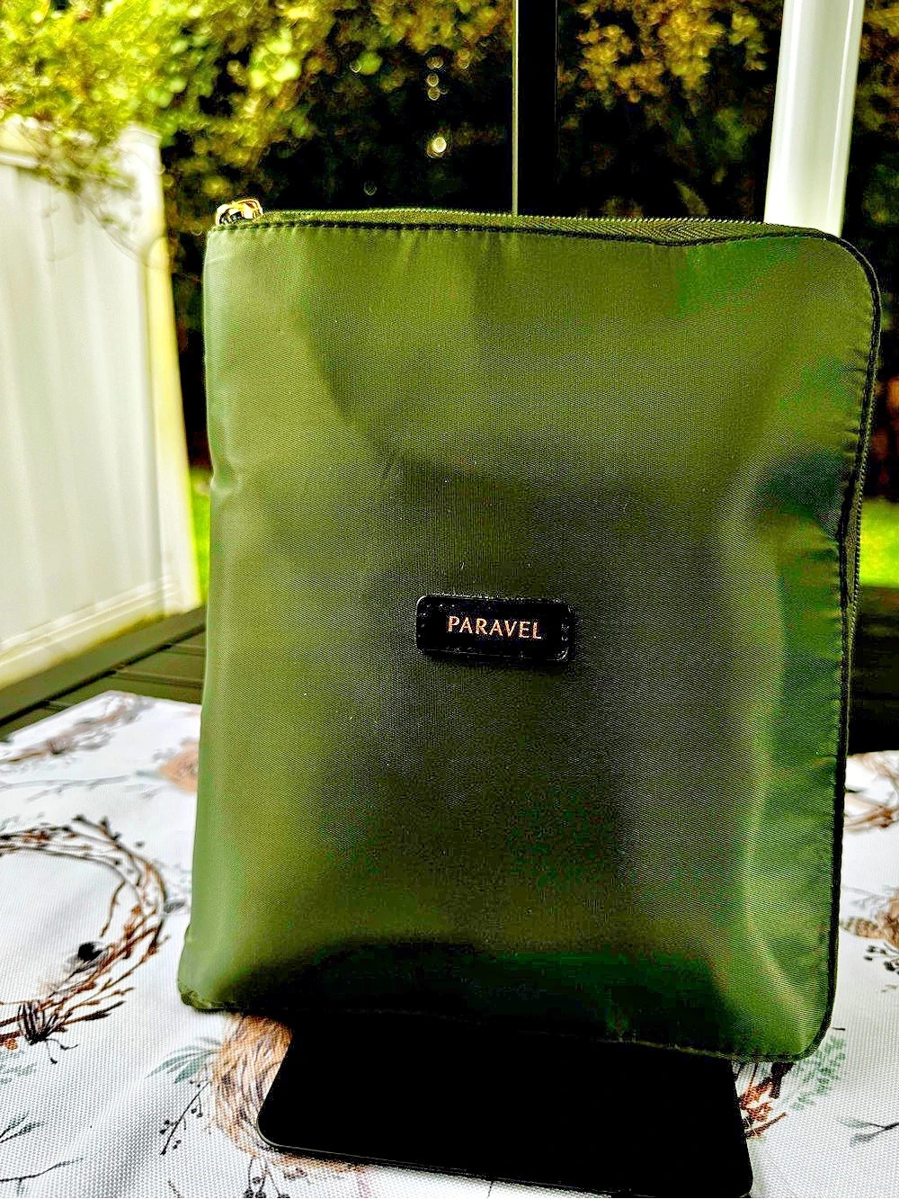 Paravel Fold-Up Duffle Bag Safari Green & Black